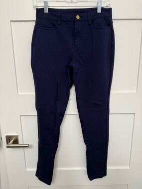 Michael Kors Navy Blue Ponte Skinny Pants